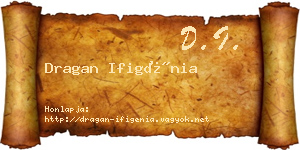 Dragan Ifigénia névjegykártya